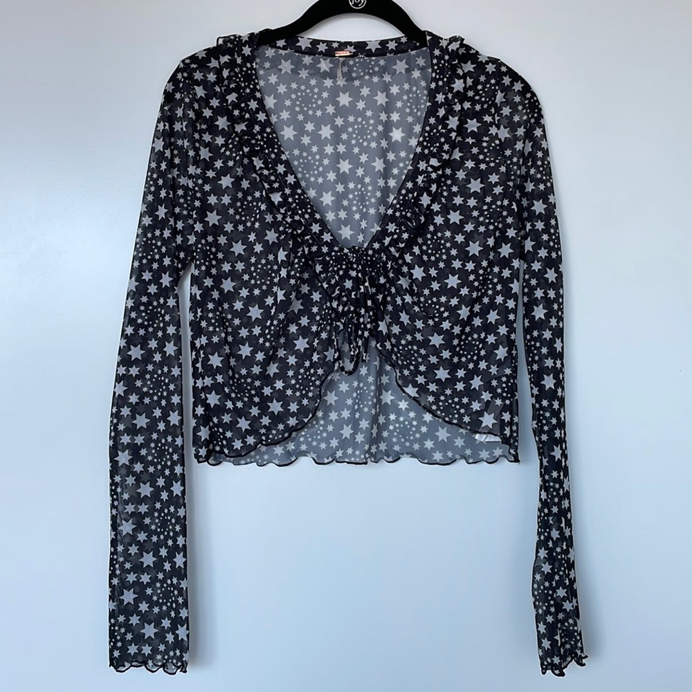 NWOT Free People Mesh Top